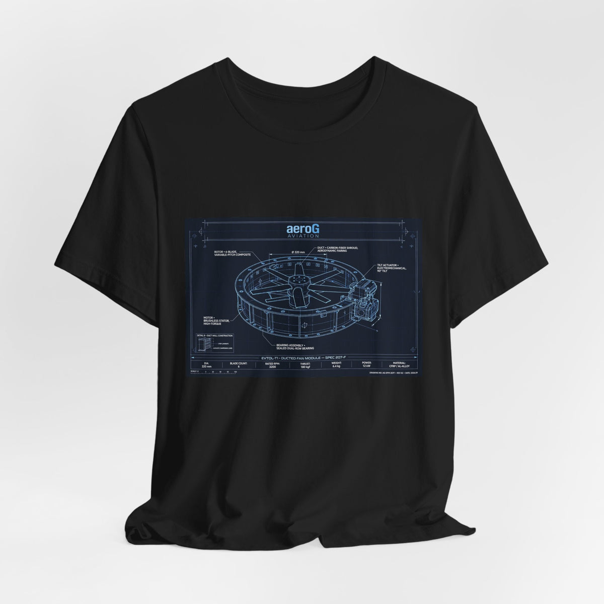 Ducted Fan Blueprint Tee