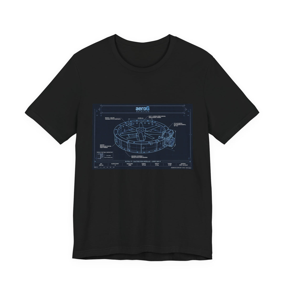 Ducted Fan Blueprint Tee