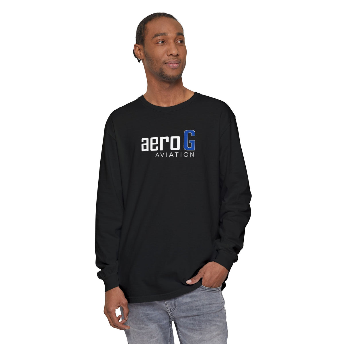 aeroG Garment-Dyed Long-Sleeve Tee