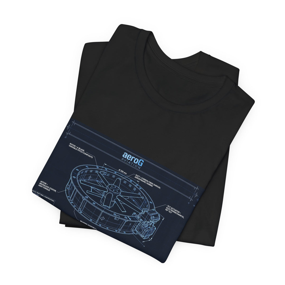 Ducted Fan Blueprint Tee