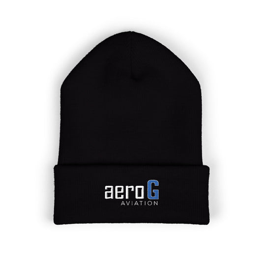 aeroG Embroidered Cuffed Beanie