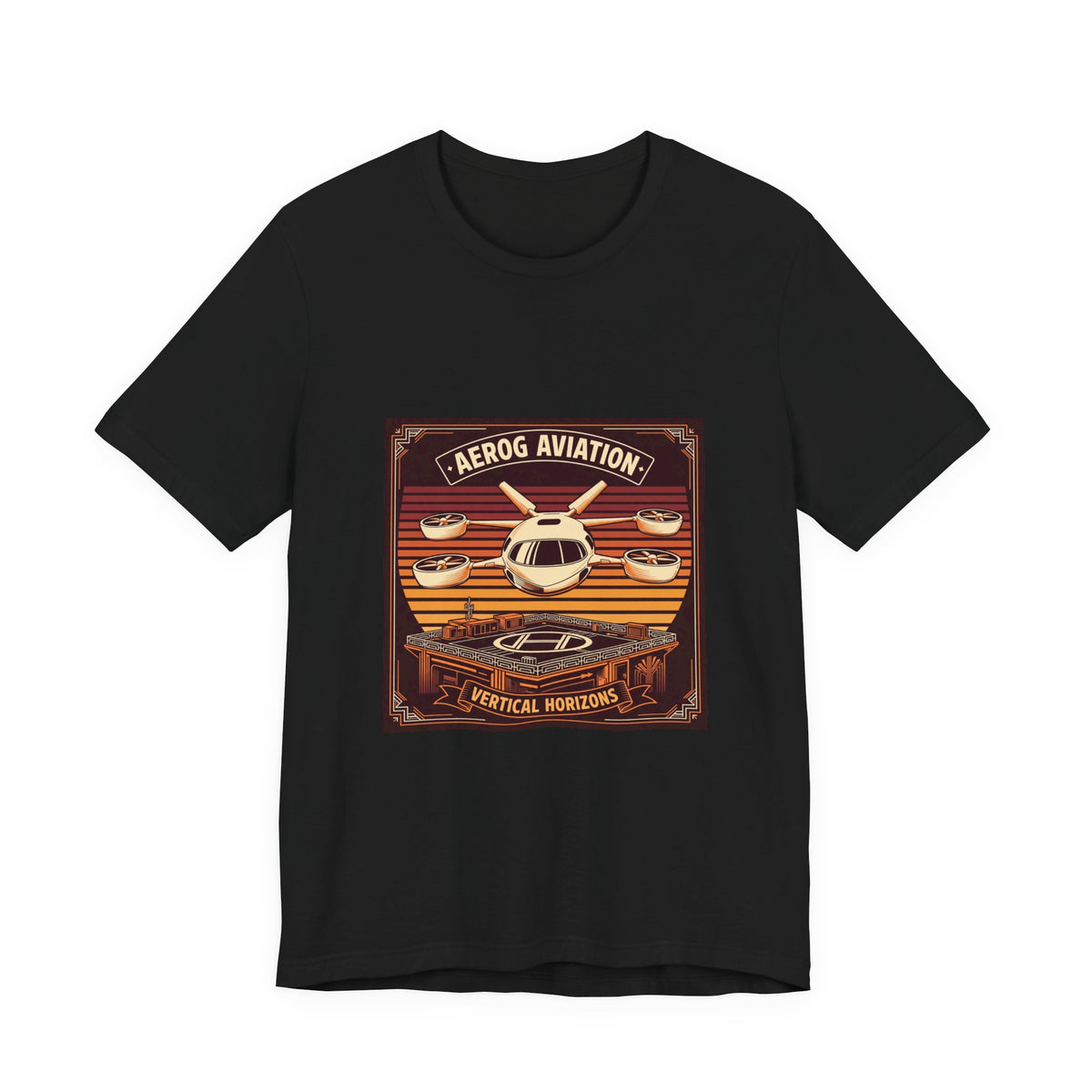 aeroG Sunset Vertiport Tee