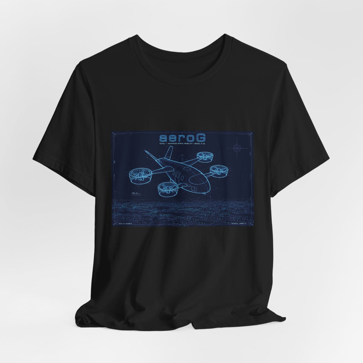 Night Flight Blueprint Tee