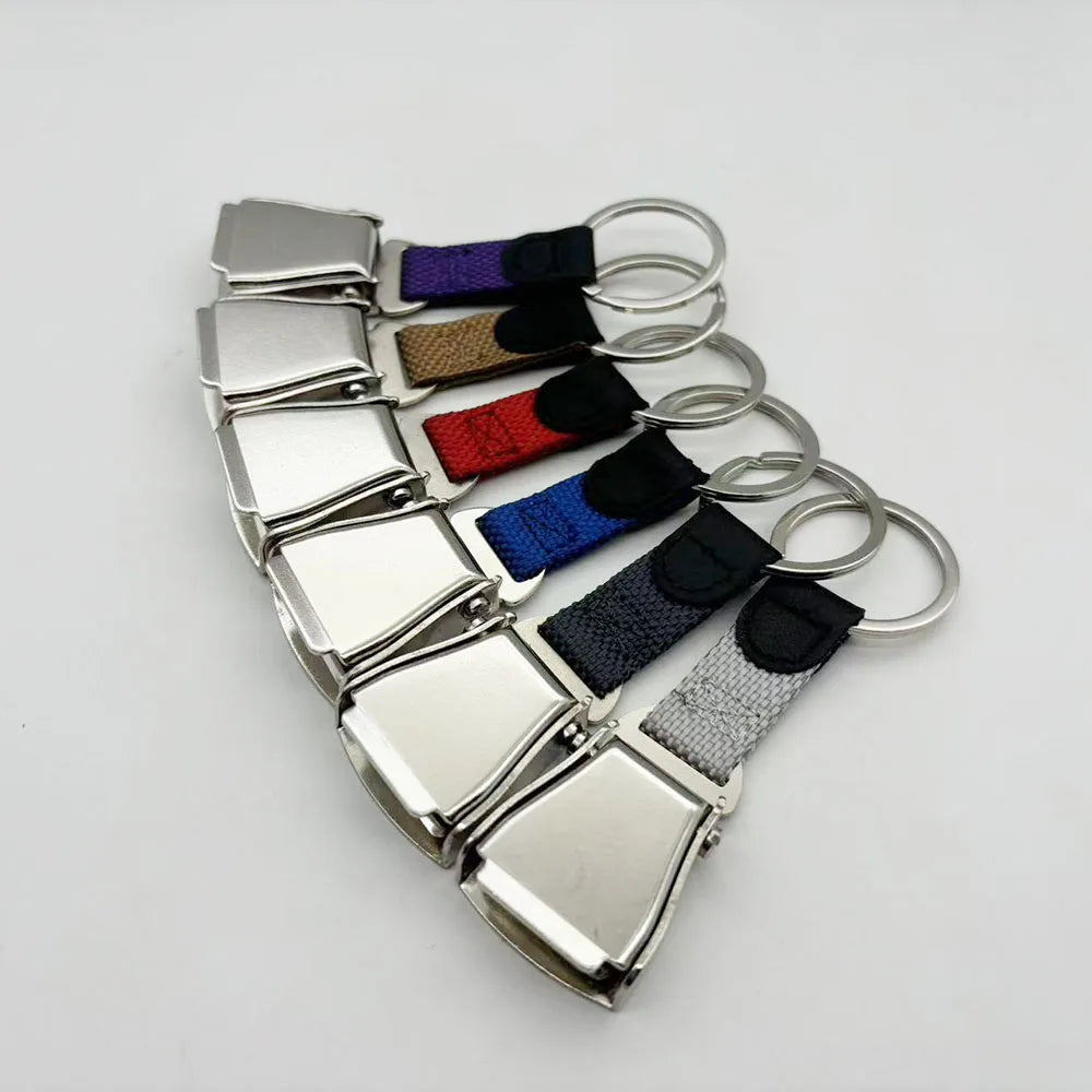 aeroG Aviation Mini Seatbelt Buckle Keychain