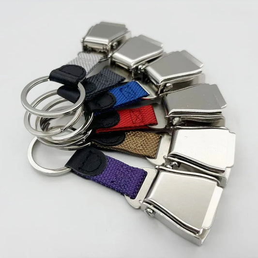 aeroG Aviation Mini Seatbelt Buckle Keychain