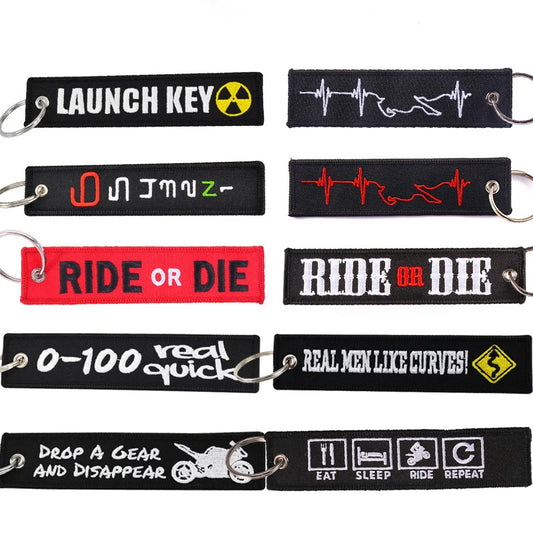 aeroG Aviation Remove Before Flight Embroidered Keychain
